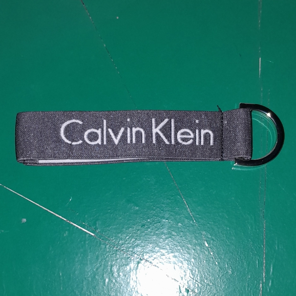 🪡 Handmade Charcoal Fabric Keychain
